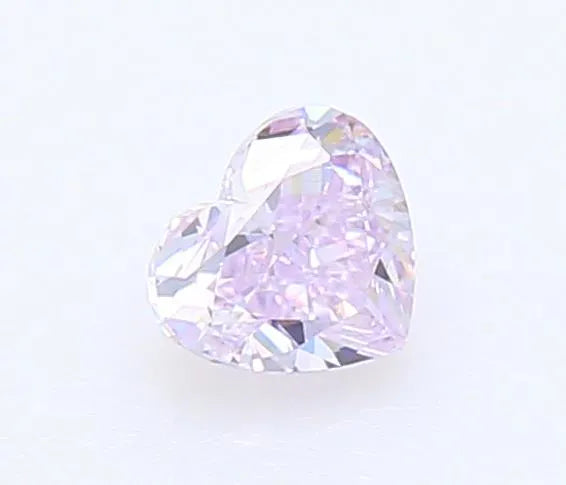 0.15ct Heart Natural Diamond (Colour Fancy Pinkish Purple, Clarity VS2, Cut EX, GIA Certified)