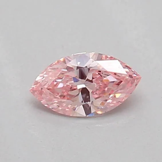 0.16ct marquise lab grown diamond (colour fancy vivid pink, clarity vs1, igi certified)