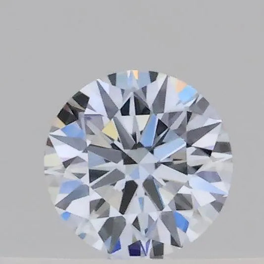 0.17ct Round Lab Grown Diamond (Colour Fancy Light Blue, Clarity VVS2, Cut ID, IGI Certified)