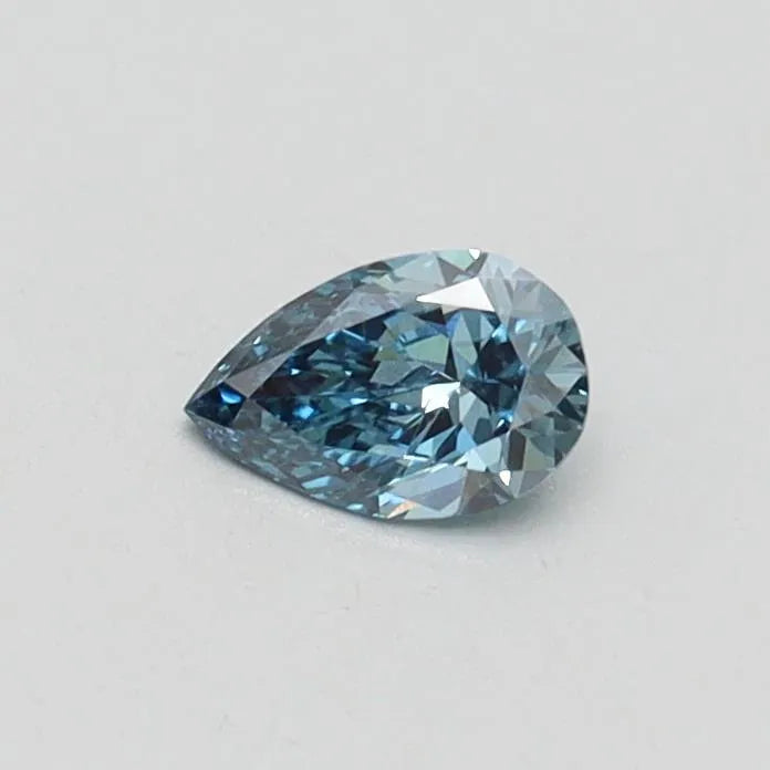 0.20ct Pear Lab Grown Diamond (Colour Fancy Vivid Blue, Clarity VS1, IGI Certified)