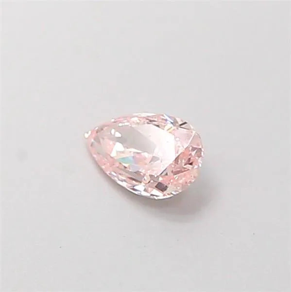 0.21ct pear lab grown diamond (colour fancy intense pink, clarity vs1, igi certified)