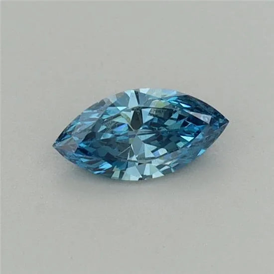0.22ct Marquise Lab Grown Diamond (Colour Fancy Vivid Blue, Clarity VS1, IGI Certified)
