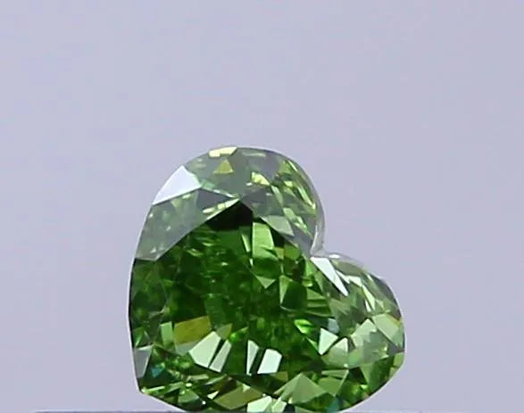 0.23ct Heart Lab Grown Diamond (Colour Fancy Vivid Green, Clarity VS1, IGI Certified)