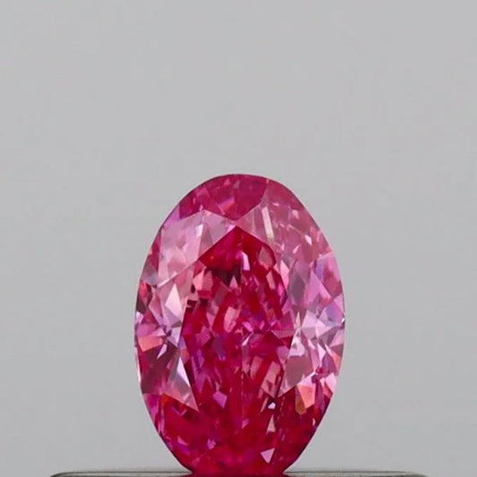 0.23ct Oval Lab Grown Diamond (Colour Fancy Vivid Pink, Clarity VVS2, IGI Certified)