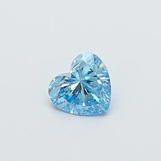 0.25ct heart lab grown diamond (colour fancy vivid blue, clarity vs2, igi certified)