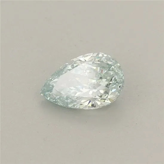 0.28ct pear lab grown diamond (colour fancy intense green, clarity vvs2, igi certified)