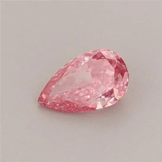 0.28ct Pear Lab Grown Diamond (Colour Fancy Vivid Pink, Clarity VVS2, IGI Certified)