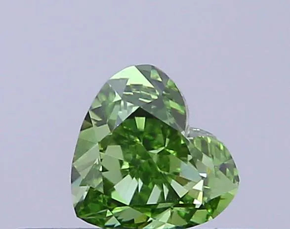 0.29ct heart lab grown diamond (colour fancy vivid green, clarity vs1, igi certified)