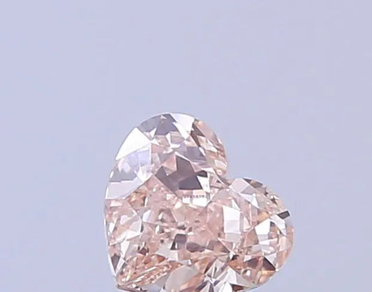 0.29ct Heart Lab Grown Diamond (Colour Very Light Pinkish Brown, Clarity VS2, IGI Certified)