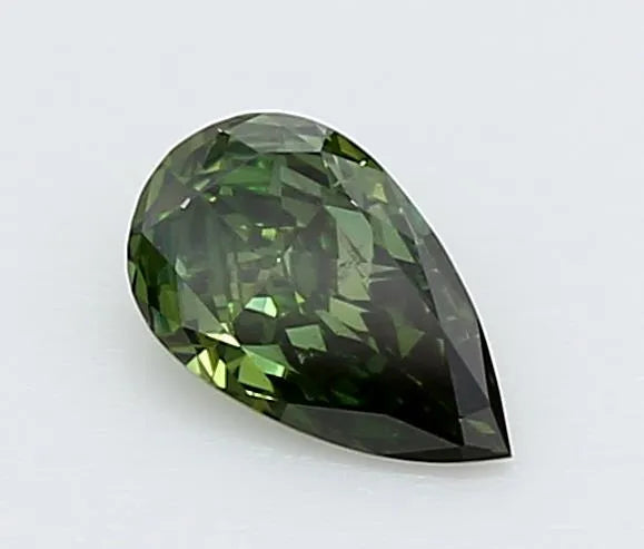 0.29ct Pear Lab Grown Diamond (Colour Fancy Deep Green, Clarity VS2, IGI Certified)