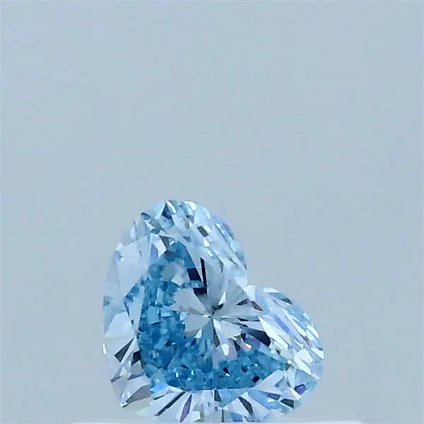 0.31ct Heart Lab Grown Diamond (Colour Fancy Vivid Blue, Clarity VS1, IGI Certified)