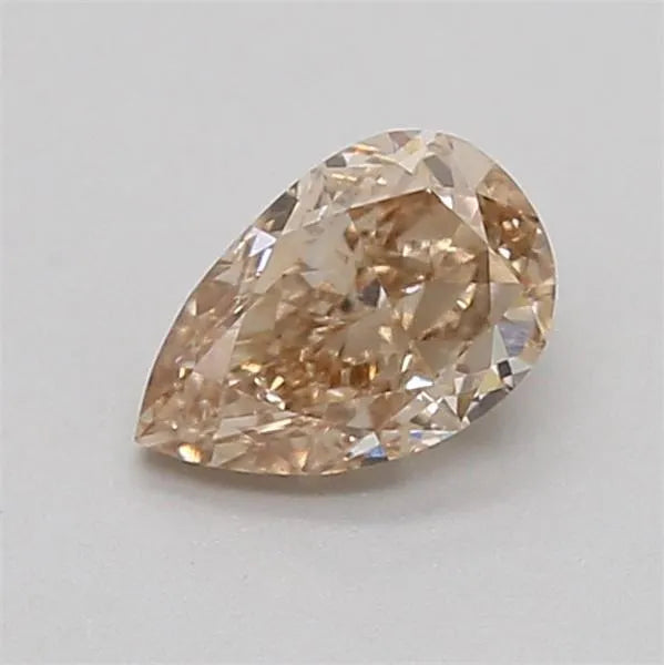 0.32ct Pear Lab Grown Diamond (Colour Fancy Light Brown, Clarity VS1, IGI Certified)