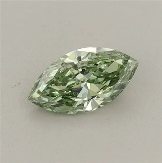 0.33ct Marquise Lab Grown Diamond (Colour Fancy Vivid Green, Clarity VVS2, IGI Certified)