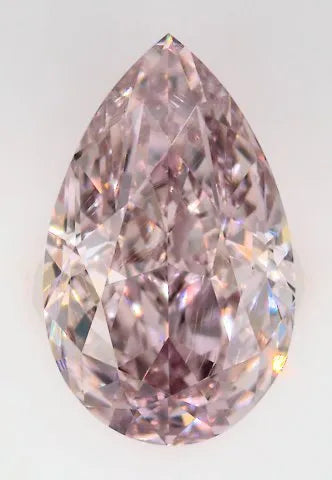 0.35ct pear natural diamond (colour fancy brownish pink, clarity vvs1, gia certified)
