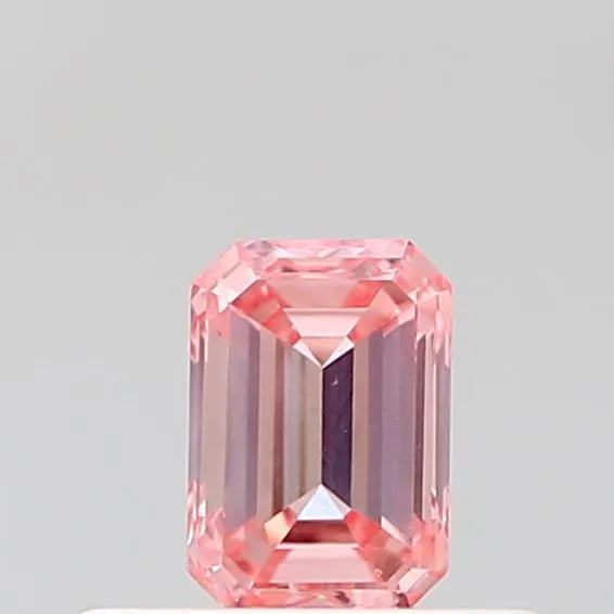 0.36ct Emerald Lab Grown Diamond (Colour Fancy Intense Pink, Clarity VS1, IGI Certified)