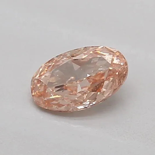 0.36ct Oval Lab Grown Diamond (Colour Fancy Light Brown, Clarity VS1, IGI Certified)
