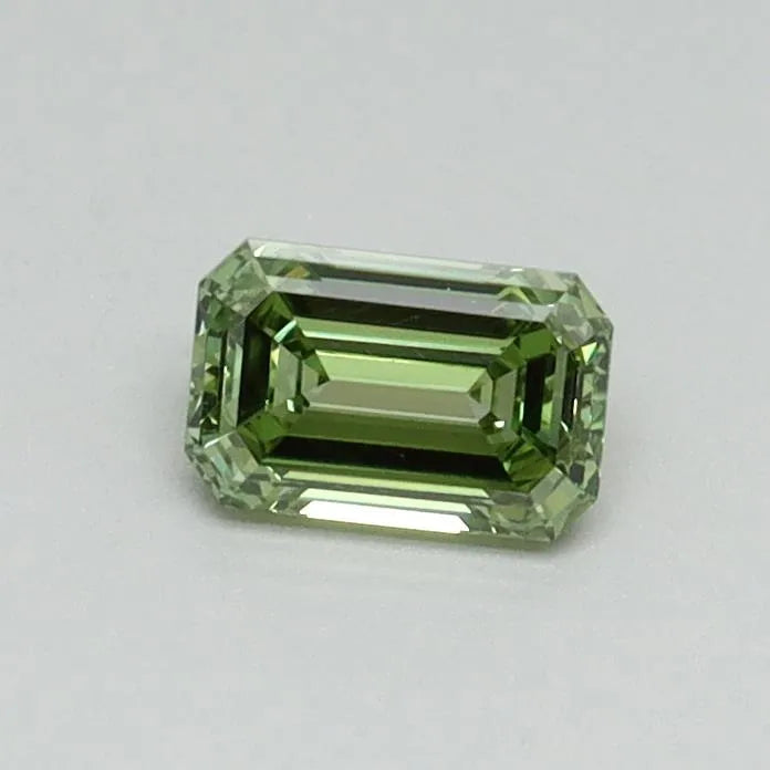0.38ct emerald lab grown diamond (colour fancy vivid green, clarity vvs2, igi certified)
