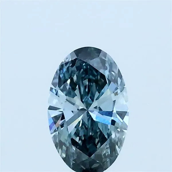 0.39ct Oval Lab Grown Diamond (Colour Fancy Intense Gray Blue, Clarity VS1, IGI Certified)