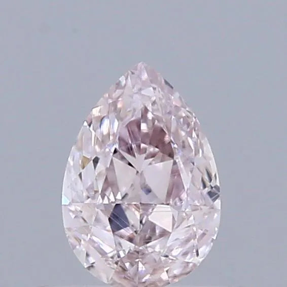 0.41ct pear natural diamond (colour light pink, clarity vvs2, gia certified)