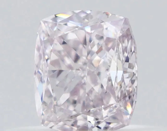 0.42ct Cushion brilliant Natural Diamond (Colour Fancy Light Pink, Clarity VVS2, GIA Certified)