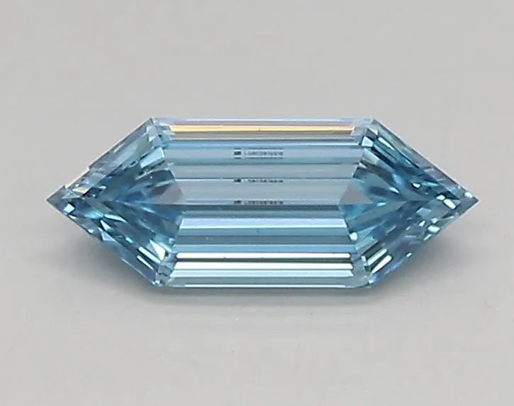 0.42ct Hexagonal Lab Grown Diamond (Colour Fancy Vivid Blue, Clarity VS1, IGI Certified)