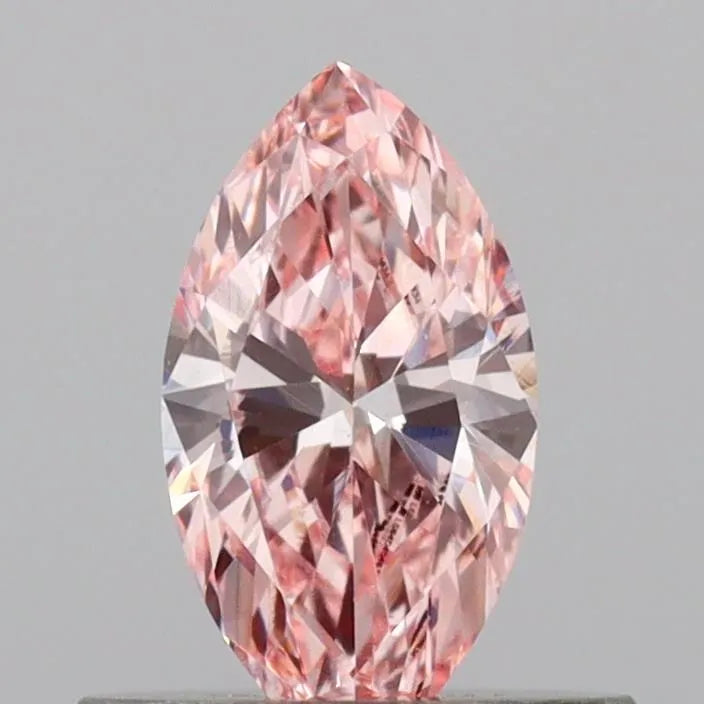 0.44ct Marquise Lab Grown Diamond (Colour Fancy Intense Pink, Clarity VS1, Cut GD, IGI Certified)