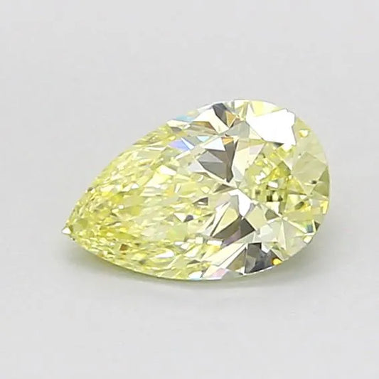0.50ct Pear Lab Grown Diamond (Colour Fancy Yellow, Clarity VVS2, IGI Certified)
