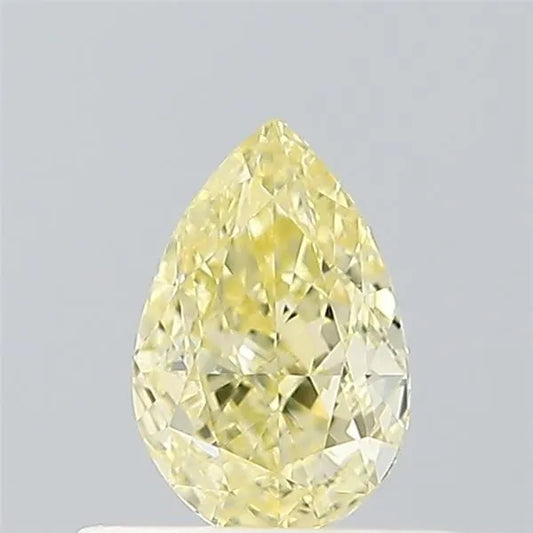 0.51ct Pear Lab Grown Diamond (Colour Fancy Light Yellow, Clarity VVS2, IGI Certified)