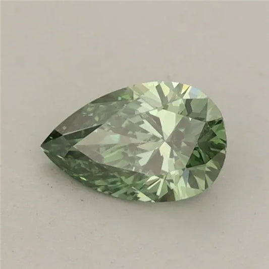 0.51ct Pear Lab Grown Diamond (Colour Fancy Vivid Green, Clarity VS1, IGI Certified)