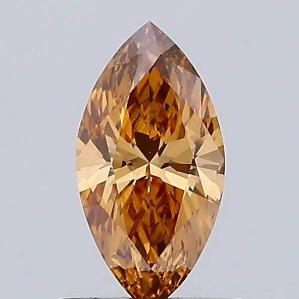 0.52ct Marquise Lab Grown Diamond (Colour Fancy Brown, Clarity VVS2, IGI Certified)