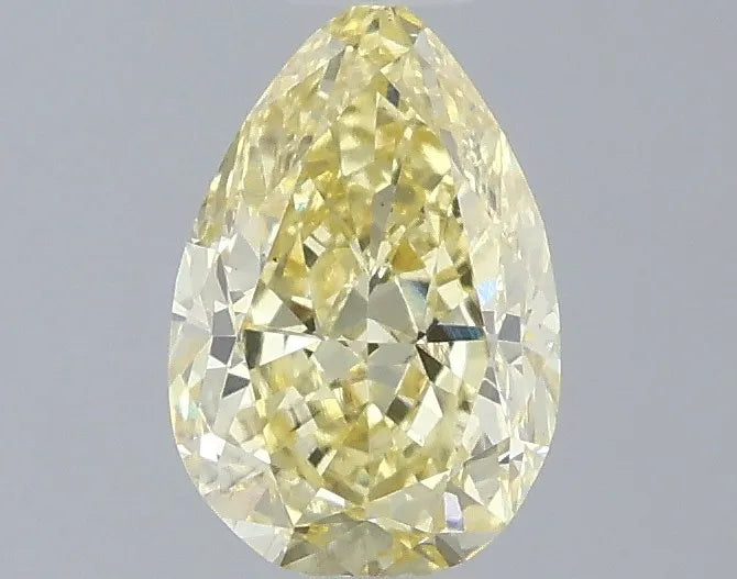 0.52ct Pear Lab Grown Diamond (Colour Fancy Intense Yellow, Clarity VS2, IGI Certified)