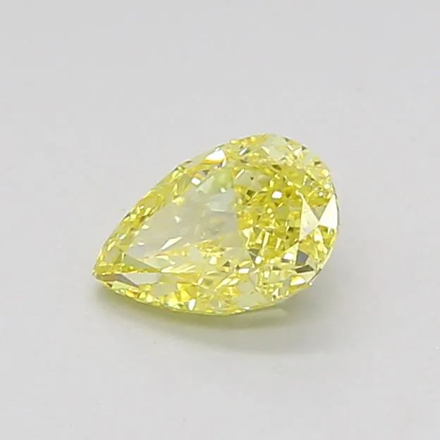 0.52ct Pear Lab Grown Diamond (Colour Fancy Intense Yellow, Clarity VVS2, IGI Certified)