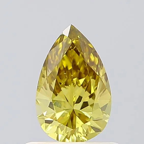 0.55ct Pear Lab Grown Diamond (Colour Fancy Brownish Yellow, Clarity VS2, IGI Certified)