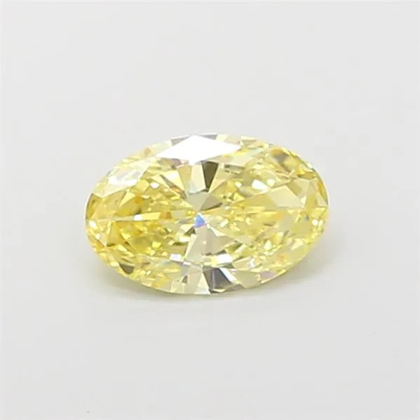 0.58ct Oval Lab Grown Diamond (Colour Fancy Yellow, Clarity VS1, IGI Certified)