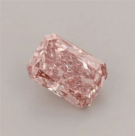 0.58ct Radiant Lab Grown Diamond (Colour Fancy Vivid Pink, Clarity VVS2, IGI Certified)