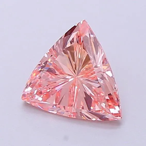 0.64ct Triangular Lab Grown Diamond (Colour Fancy Intense Pink, Clarity VVS2, IGI Certified)