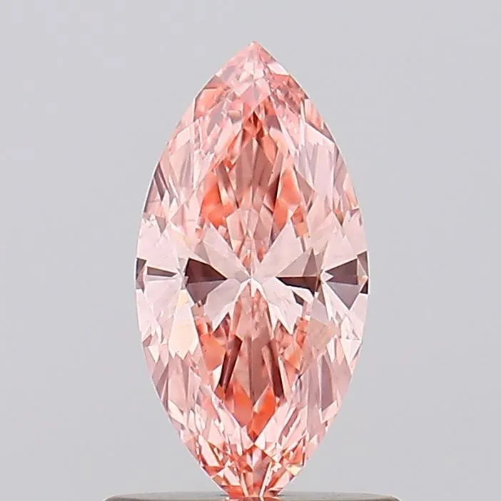 0.65ct Marquise Lab Grown Diamond (Colour Fancy Vivid Pink, Clarity VS1, IGI Certified)