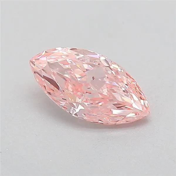 0.66ct Marquise Lab Grown Diamond (Colour Fancy Vivid Pink, Clarity VS1, IGI Certified)
