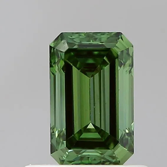 0.67ct Emerald Lab Grown Diamond (Colour Fancy Vivid Green, Clarity VS1, IGI Certified)
