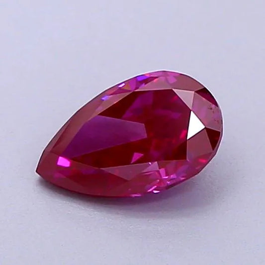 0.68ct Pear Lab Grown Diamond (Colour Fancy Vivid Purple Pink, Clarity VS2, IGI Certified)