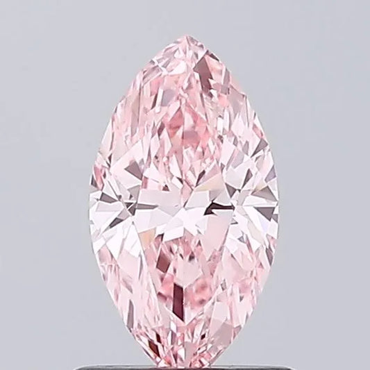 0.69ct Marquise Lab Grown Diamond (Colour Fancy Vivid Pink, Clarity VS1, IGI Certified)