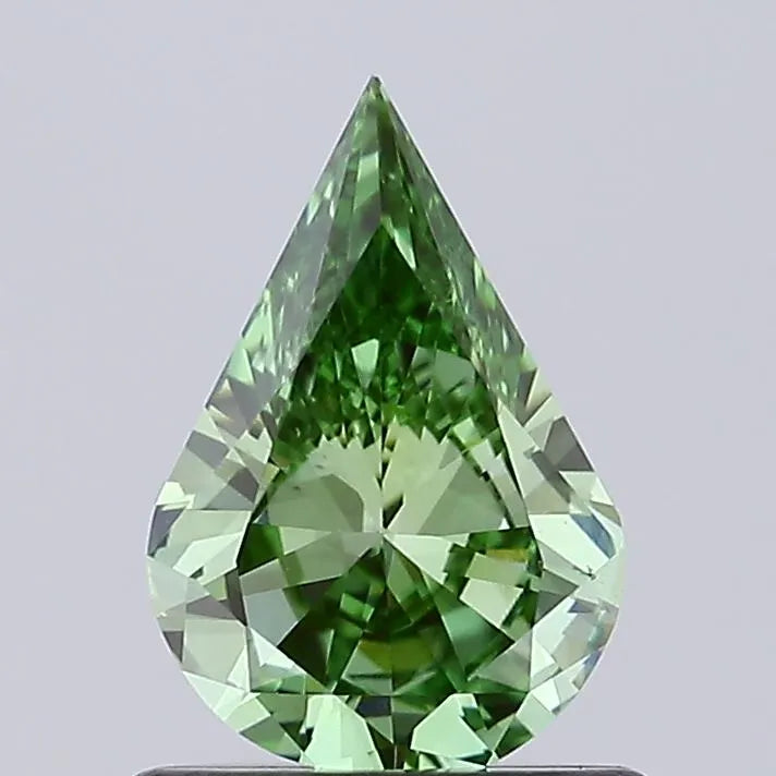 0.70ct other lab grown diamond (colour fancy vivid green, clarity vs1, igi certified)