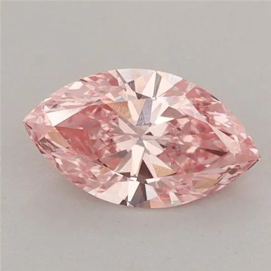 0.76ct Marquise Lab Grown Diamond (Colour Fancy Vivid Pink, Clarity VS2, IGI Certified)