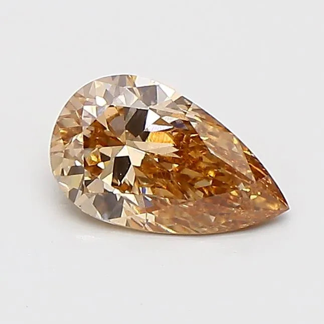 0.78ct Pear Lab Grown Diamond (Colour Fancy Brown, Clarity VS1, IGI Certified)