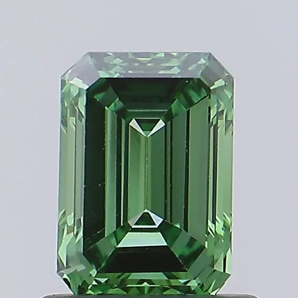 0.81ct emerald lab grown diamond (colour fancy vivid green, clarity vs1, igi certified)