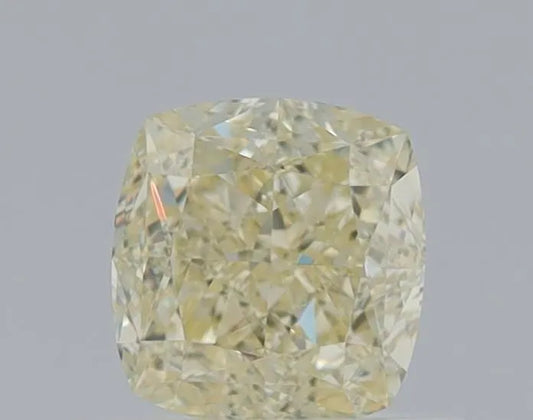 0.84ct Cushion brilliant Natural Diamond (Colour Fancy Light Yellow, Clarity VS1, GIA Certified)