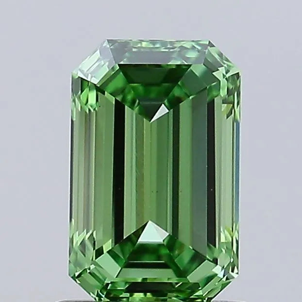 0.90ct Emerald Lab Grown Diamond (Colour Fancy Vivid Green, Clarity VVS2, IGI Certified)