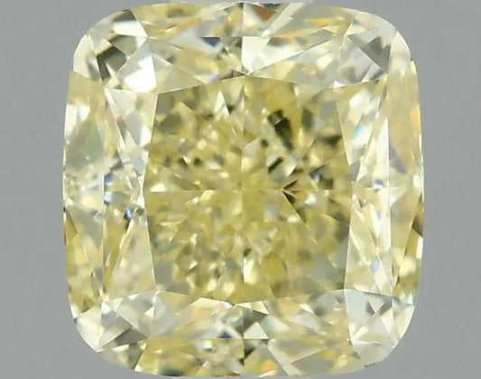0.98ct Cushion modified Lab Grown Diamond (Colour Fancy Yellow, Clarity VS1, IGI Certified)