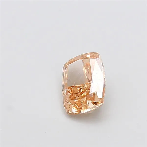 1.00ct cushion modified lab grown diamond (colour fancy brown, clarity vs1, igi certified)