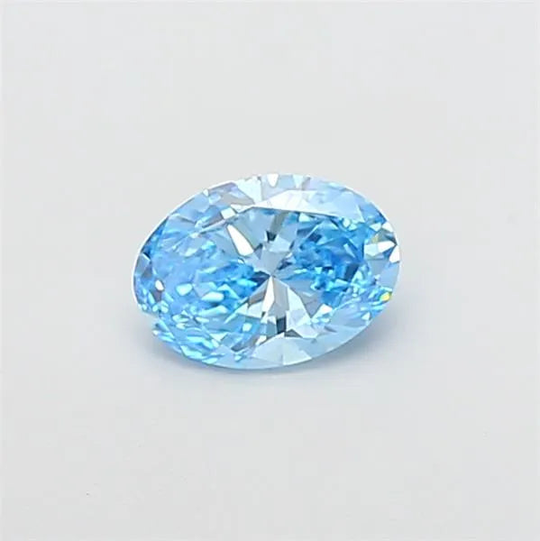 1.00ct Oval Lab Grown Diamond (Colour Fancy Vivid Blue, Clarity VS2, IGI Certified)